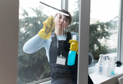 Nettoyage de vitres intérieures et extérieures à la Monnerie-le-Montel